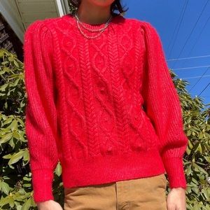 Cozy red sweater